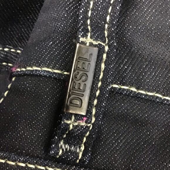 Diesel Jeans LIV Stretch Italian Super Dark Indigo Wash Skinny Slim Jeans sz 27 - Picture 13 of 15